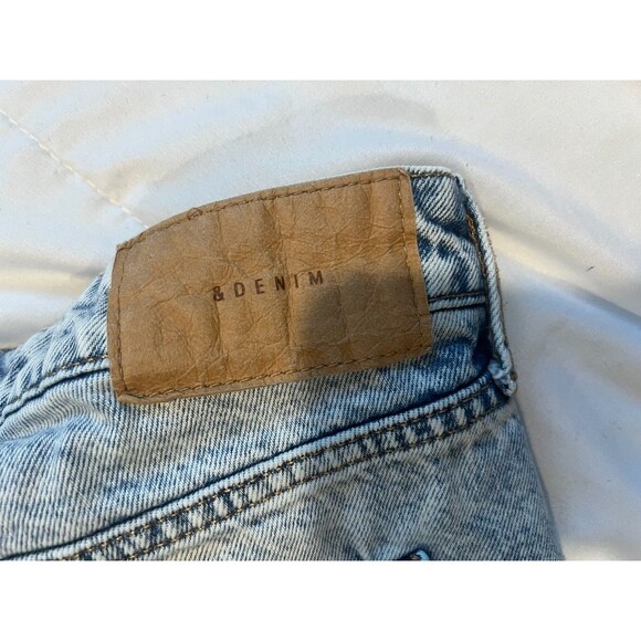 Rare Acid Wash Distressed H&M SIZE 14 &Denim 90’s Boyfriend Jeans 28 Length - Picture 5 of 5